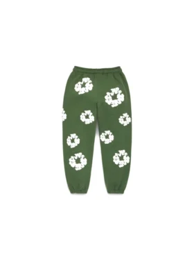 Çocuk Cotton Wreath Sweatpant Yeşil