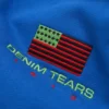Pan Afrika Fermuarlı Kapüşonlu Sweatshirt Mavi