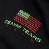 Pan Afrika Fermuarlı Kapüşonlu Sweatshirt Siyah