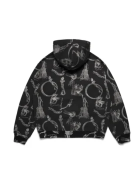 Plates Fermuarlı Kapüşonlu Sweatshirt