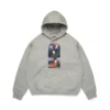 Sezonluk İncil Temalı Kapüşonlu Sweatshirt Gri