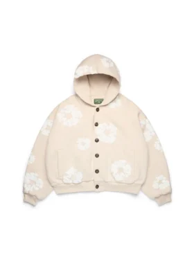Yulaf Rengi Cotton Wreath Hoodie Kapüşonlu Sweatshirt